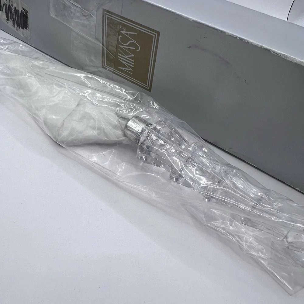 NEW Mikasa STARSHINE Cake Server Spatula Clear Crystal Christmas Tree Handle